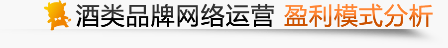 酒类品牌网络运营盈利模式分析
